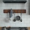 Flash Furniture Daly Wall Mounted 34in Rustic Brown Solid Pine Wood Storage Rack with 7 Hooks HGWA-SCR-7-RUSBRN-GG - alternate 1
